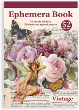 Vintage Sticker Book, 32 Sheets 496 Pcs Vintage Aesthetics Stickers  20 Sheets