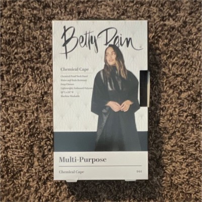 Betty Dain Black Chemical Cape Snap Closure Water/Stain Resistant 54x48 MPN 944