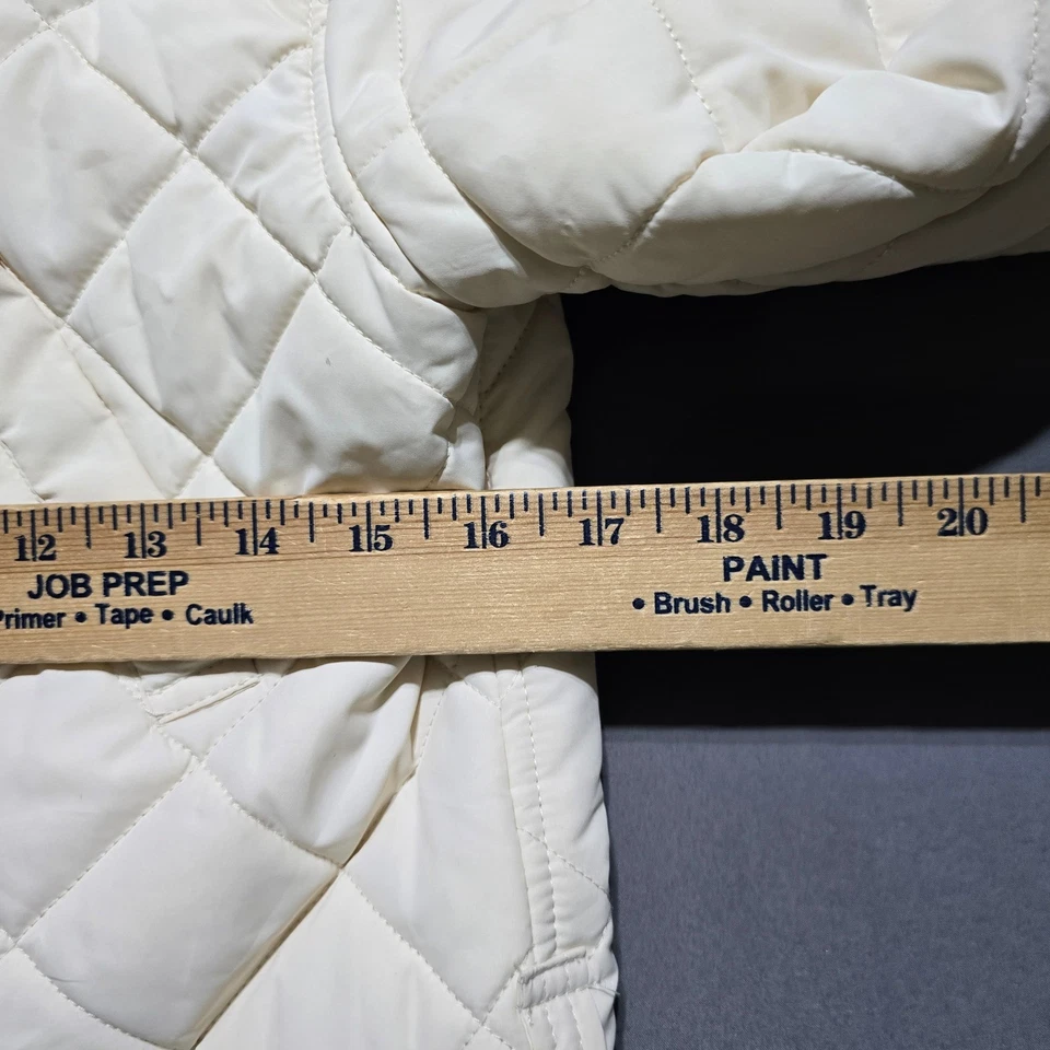 Chaqueta acolchada SPOTS Lauren Ralph Lauren crema para mujer ropa exterior mediana Foto 4 de 4