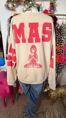 Oversize Sweater ''Namaste    One Size bis Gr: 42/44 Yoga    Pulli Pullover