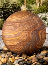 Rainbow Sandstone Sphere 50cm Diameter Water Feature With LED Light Complete Kit