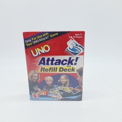 Vintage UNO Attack Refill Deck NEW SEALED 112 Cards Mattel 2002