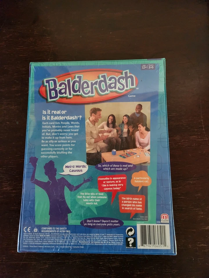 Vintage Gameworks BALDERDASH Hilarious Bluffing Board Game New Sealed - Image 3 of 3