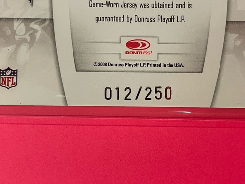 2008 Donruss Gridiron Gear Michael Turner Player Timeline Jersey /250 #PT-20 - Picture 3 of 3