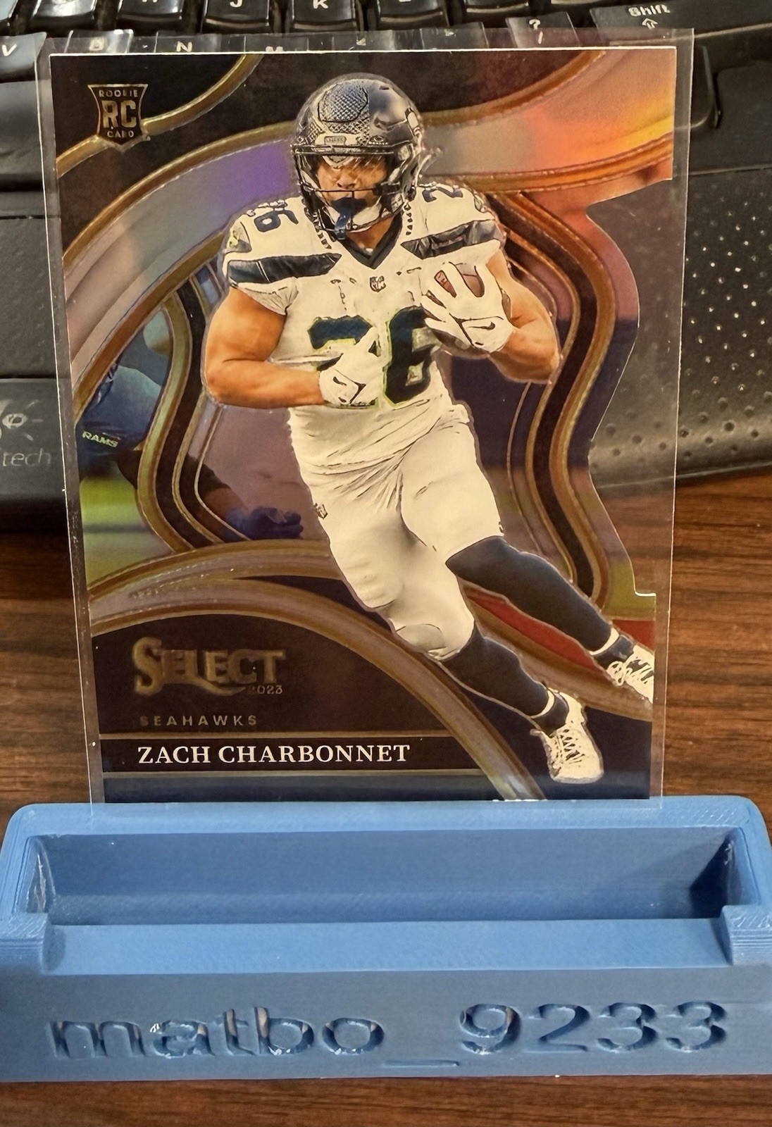 2023 Panini Select Club Level Zach Charbonnet Rookie #202 Silver Prizm Seahawks