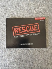 Rescue the Embassy Mission (NES, 1990) - Manual de instrucciones / Folleto solamente