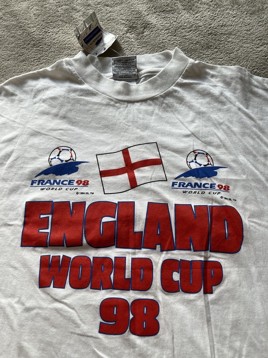 WC France 98 vintage England Tshirt size L - soccer/football
