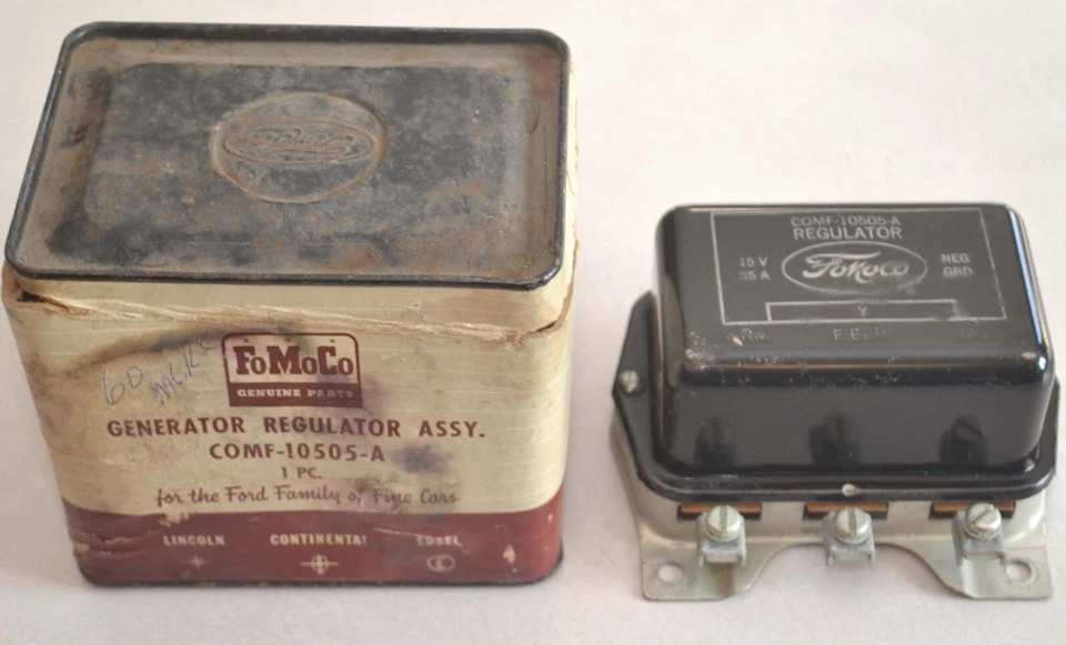 Новый из старых запасов 1960-1962 Mercury генератор регулятор напряжения, Ford Galaxie Thunderbird 1961 - Изображение 2 из 4