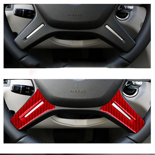 Red Carbon Fiber Below Steering Wheel Cover Trim For Mercedes-Benz C Class W204 - Picture 11 of 16