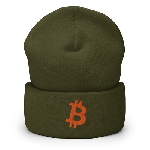 Bitcoin Embroidered Beanie, BTC Beanie, Crypto Beanie, Cryptocurrency Hat - Picture 6 of 10