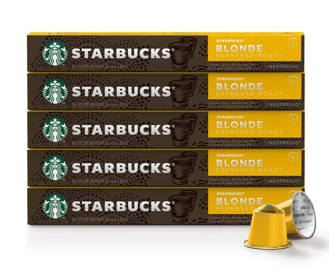 starbucks blonde roast nespresso capsules