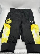 Puma BVB Iconic Mcs Mesh Track Pants Mens Size S Black Athletic Casual 76504202