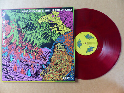 KING GIZZARD & THE LIZARD WIZARD Signed Autograph Autographed Vinyl Record LP