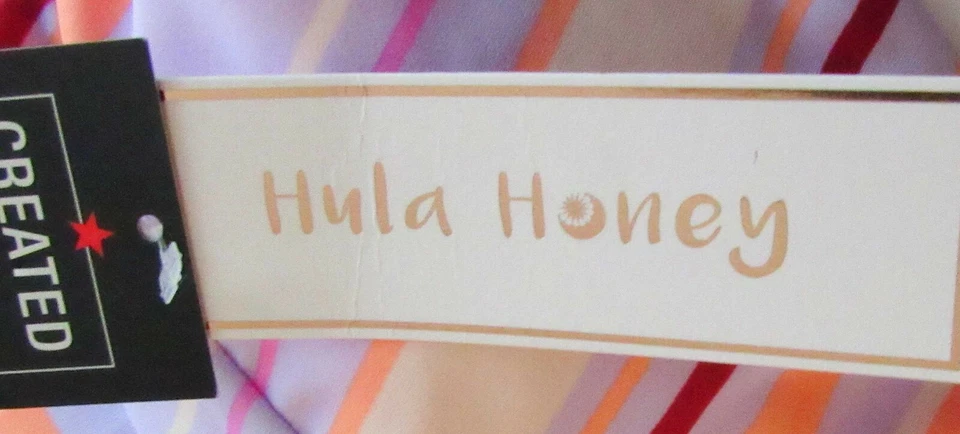 Hula Honey Size M Striped Bikini Top - New - Image 2 of 4