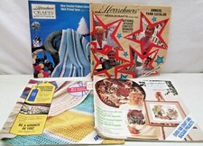 Herrschners Crafts Kits  Supplies Catalog Crochet Yarn Latch Hook 1992 Lot of 4