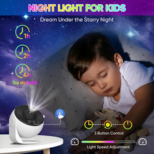 Galaxy Projector, 13 in 1 HD Planetarium Star Projector for Bedroom, 360 Rota...