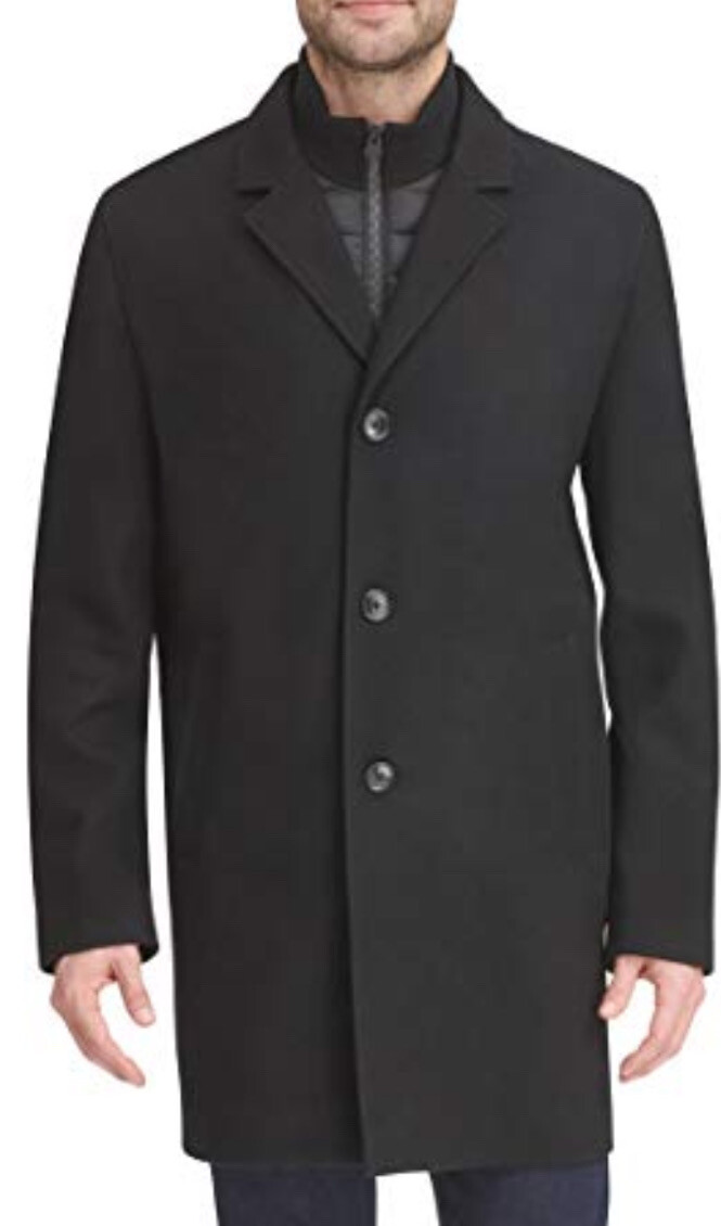 Men’s Gray Dockers Henry Wool Blend Top Coat, Size XL NWT Grey eBay