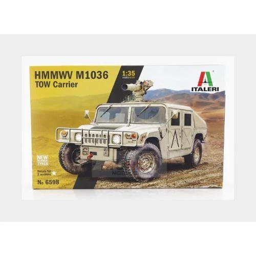 1:35 ITALERI Hummer M1036 Hmmwv Military Tow Carrier 1966 Kit IT6598 - Immagine 2 di 2