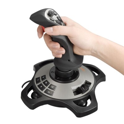 PXN-2113Pro Black Flight Joystick Built-in Vibration Motor  Flight Simulator ot2