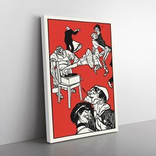 Dancers By Moriz Jung Canvas Wall Art Print Framed Picture Decor Living Room