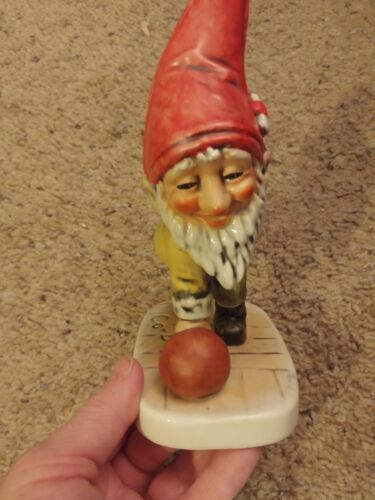 Goebel 1975 Jim Co Boy Bowling Gnome The Bowler Hand Painted Porcelain Figure...