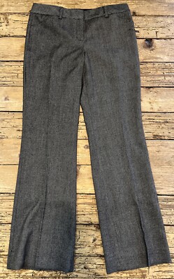 Express Pants Design Studio Editor Womens Dress Pants Gray Wool Blend Size  4 | eBay