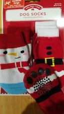 Christmas theme dog socks booties in size M/L