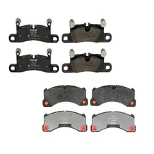 Textar Front & Rear Brake Pad Set Kit For Porsche Cayenne VW Touareg 18 Wheels