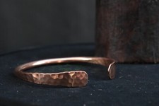Solid Pure Copper Cuff Bracelet For Women and Men Wide Vintage Bangle Jewelry