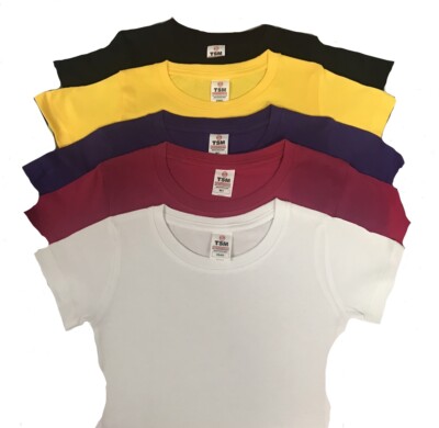 GIRLS TEE  T-SHIRT 4-14 (XS-XL) 100% COTN  JUVY, YOUTH TEE , KIDS