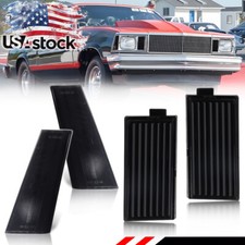4x Smoke Front Side Markerturn Signal Lights For 78-79 Chevy El Camino Malibu