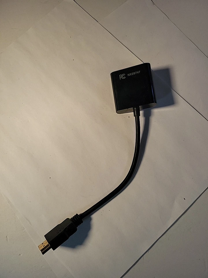 1080P HDMI Male to VGA Female Video Converter Adapter Cable . PC DVD HDTV New - Image 2 of 4