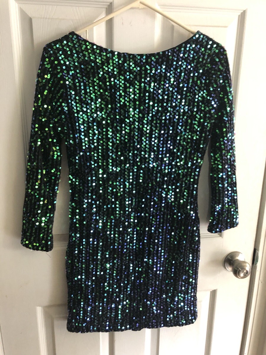 green v neck sequin dress Green Sequin Evening Gown  V Neck, Cowl Back, Wide Straps, Floor-length Sparkly  Dress for Prom or Gala (mira)