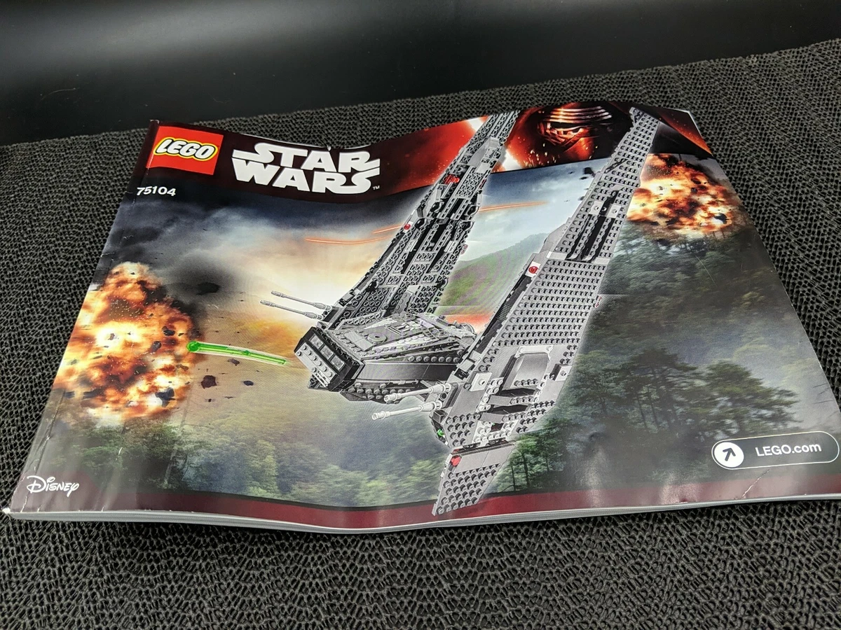 2015 Lego Star Wars Kylo Rens Command Shuttle 75104 Manual ONLY