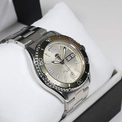 Orient Mako III Silver Dial Automatic Men's Stainless Steel Watch RA-AA0821S19B
