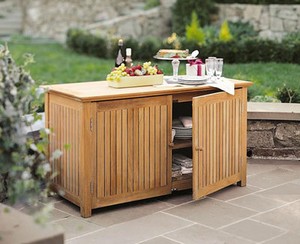 A Grade Teak Wood Pool Storage Box Chest Cabinet Garden Outdoor Patio Furniture Ebay