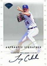 Terry Clark 1996 Leaf Authentic Signature Series On Card Autograph Auto