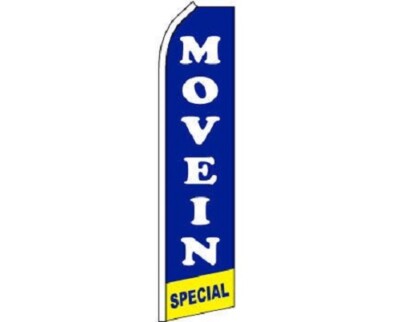 Move In Special (Blue) King Size Swooper Flag (Hardware Not Included)