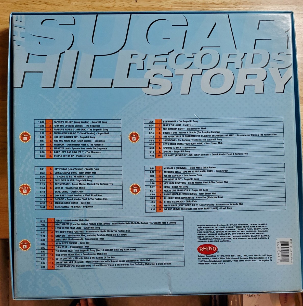 洋楽 The Sugar Hill Records Story (5CD&12\" ) Sugarhill Gang, The Sequence, Grandmaster Flash, Spoonie Gee