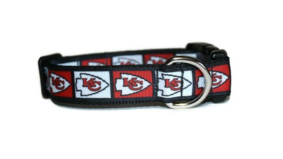 kansas city chiefs dog collar