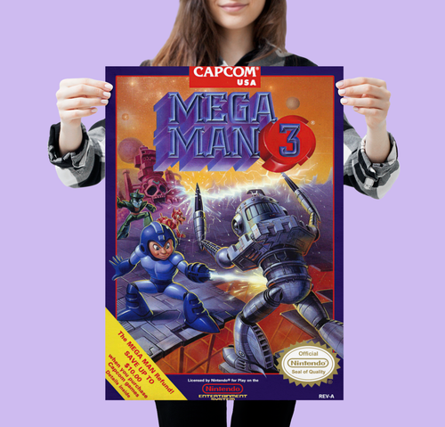 Retro NES Poster Vintage Super Nintendo Poster 80er 90er Jahre Wandkunst A5 A4 A3 A2 - Bild 34 von 52