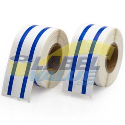 Dymo Compatible LV-30327 File Labels, Blue Stripe  (2 rolls per pack)