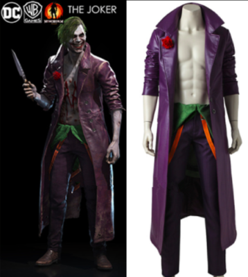 Game INJUSTICE2 Joker Cosplay Costume Halloween Full Set& | eBay