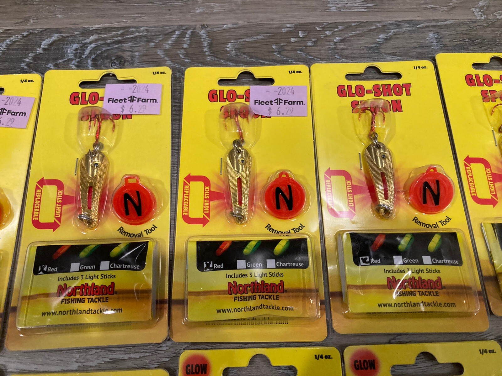 Lot of 36 Northland Glo-Shot Spoons - All 1/4 Oz Size - Mixed Colors - New - Image 3