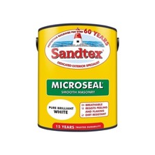 Sandtex Ultra Smooth Masonry Paint - Pure Brilliant White - 5L