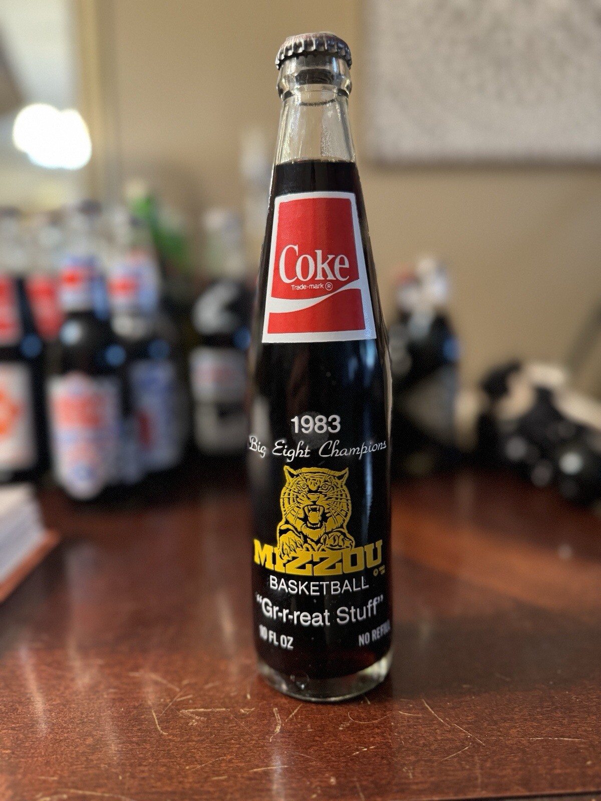 MIZZOU BIG 8 Coca Cola Bottles- Championship Basketball 1983 - 