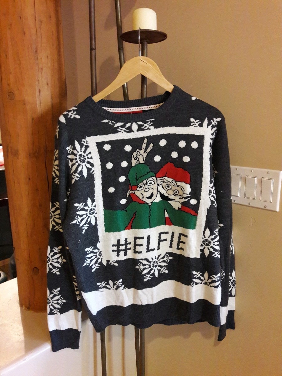 Unisex Forum Santa Elf Hashtag Elfie #elfie Adult Ugly Christmas