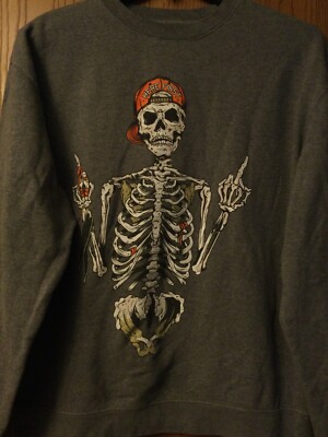 TRKFT -  Set The Trap  (Lil  Wayne Clothing Brand) - Gray Sweatshirt/XL/TRUKFIT