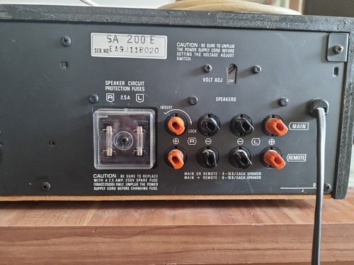 Technics AMPLIFIER SA-200 FM MW Stereo Receiver/Verstärker Hifi Mit OvP Und BDA - Bild 8 von 13