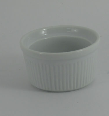 Porzellan weiß 2,5''/6,5cm Auflaufförmchen x 12 Servierschale Topf Restaurant Gastronomie